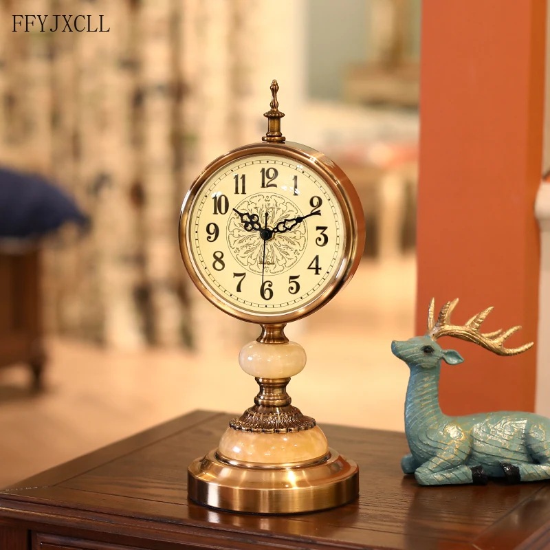 

AMERICAN LIVING ROOM LARGE TABLE CLOCK CREATIVE EUROPEAN STYLE HOME TABLE CLOCK BEDROOM BEDSIDE TABLE CLOCK HOME DECORATION