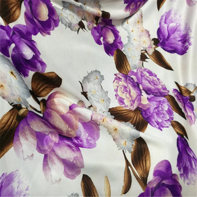 Эластичная ткань с цветочным принтом пиона 2020 высококачественная сделай сам