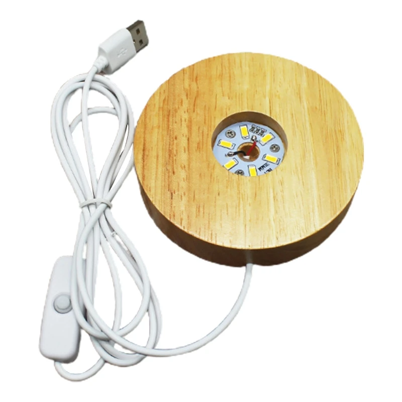 

Ручной орнамент Ночник светильник ed подставка деревянный светодиодный светильник из хрустального стекла полимерная основа