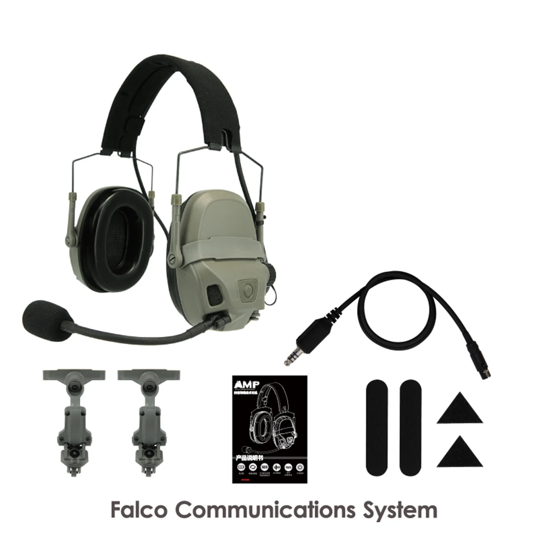 

FCS AMP Dual Channel Pickup Noise Reduction Headphone Tactical Protective Headset - FG