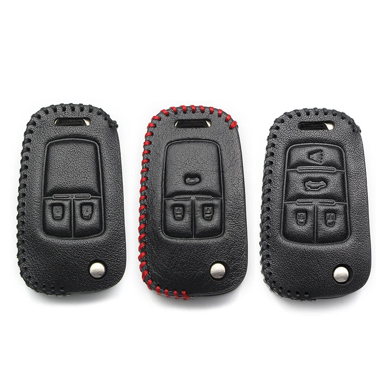 2 3 4 кнопки автомобильный чехол для ключей кожаный дистанционная защита Chevrolet Cruze Malibu Aveo круиз брелок авто