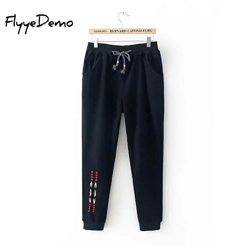 Большие зимние шаровары теплые штаны для женщин 2020 повседневные брюки женские