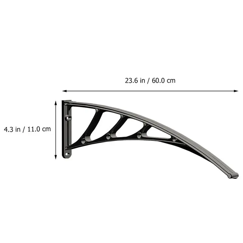 

3 Pcs Outdoor Balcony Awning Support Rain Cover Bracket Sturdy Awning Holder