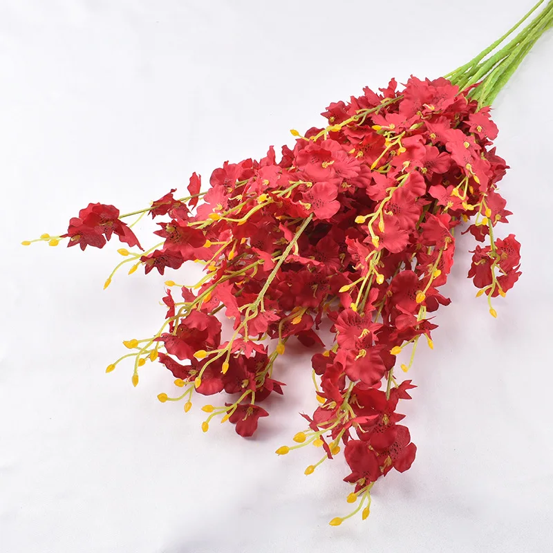 

5 Pcs/Lot Artificial Soybean Dancing Orchid Flowers 6 Colors Imitation Flower DIY Home Garden Hotel Wedding Decoration Supplies