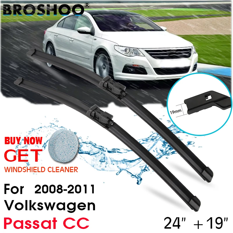 

Car Wiper Blade Front Window Windscreen Windshield Wipers Blades Arm Auto Accessories For Volkswagen Passat CC 24"+19" 2008-2011