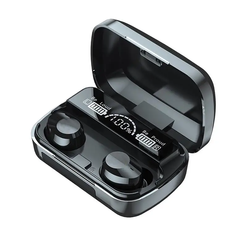 

Bluetooth 5.1 Wireless Earphones Waterproof HIFI Stereo LED Display Charging Case Noise Reduction Wireless Earbuds for Sports