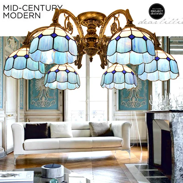 

style lamp Mediterranean led living room lamp atmosphere suction dome light garden restaurant bedroom room lighting