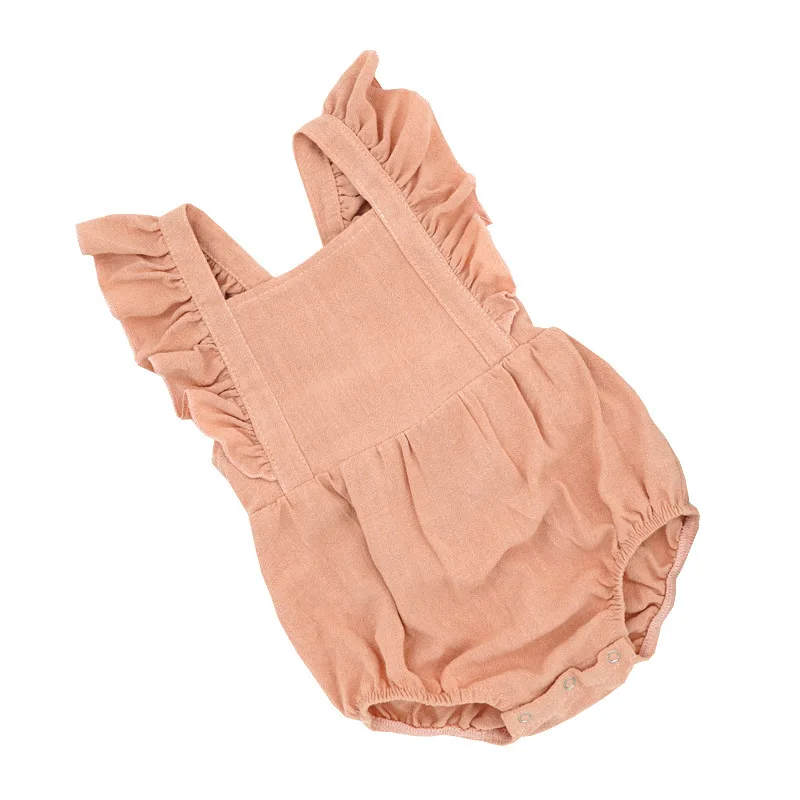 Новинка 2020 года Одежда для маленьких девочек Цельный сиамский комбинезон