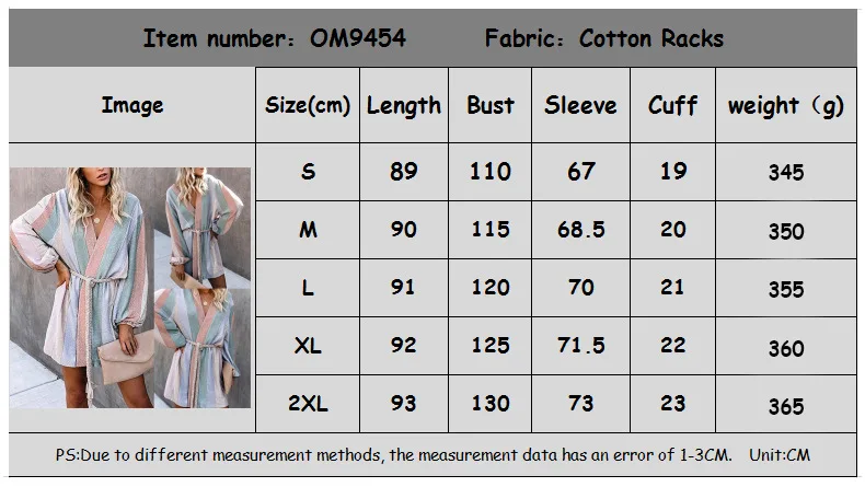 

2021 Spring and Autumn Women's Pajamas Casual Striped Windbreaker Printed Loose Belt Vertical Striped Jacket women fashion