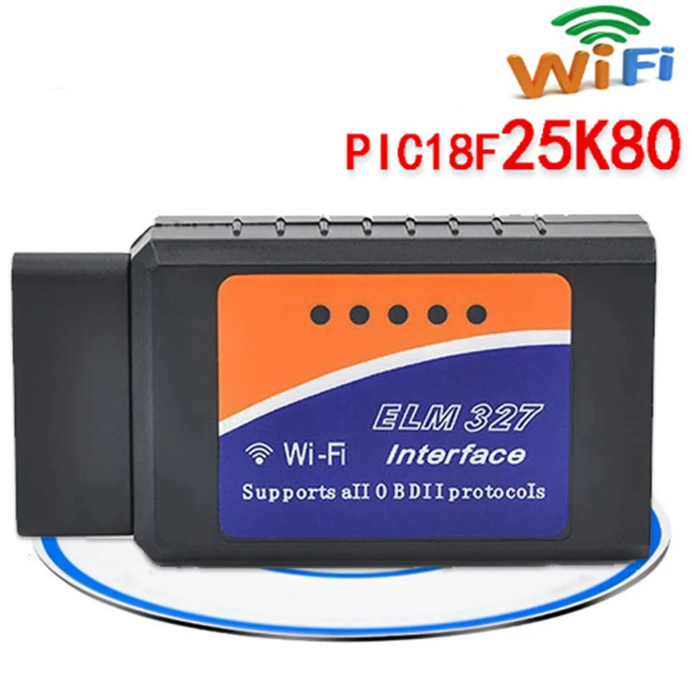 ELM327 V1.5 Bluetooth/wifi для Android IOS диагностический инструмент с чипом PIC18F25K80 Bluetooth OBD2
