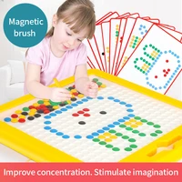 new colorful magnetic ball chocolate beads drawing board toys for kids education sketch pad tablet montessori learning gift