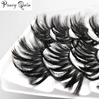5 pairs makeup thick messy false mink 25mm lashes 6d dramatic wispy criss cross lightweight soft doll eyes glam eyelashes