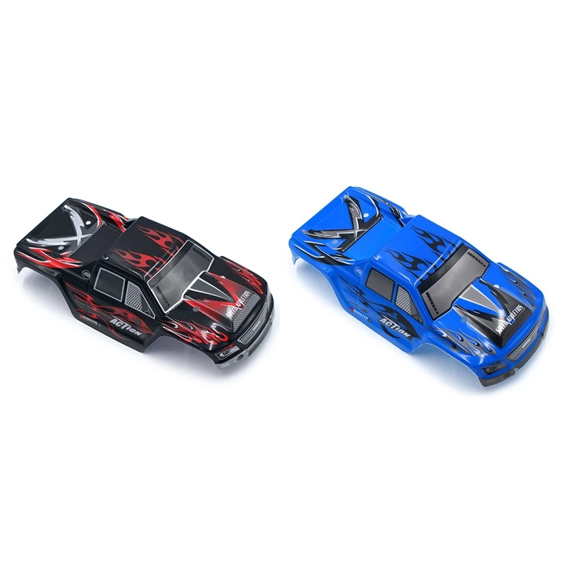 

2x Car Body Shell Cover Case for Wltoys A979 A979-04 1: 18 RC Car Upgraded Part,Black & Blue