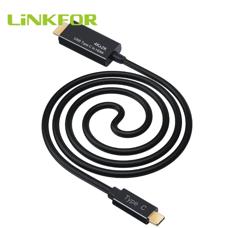 LiNKFOR USB 3 1 type C к HDMI кабель для Thunderbolt 6 Футов 4K 2K 1080p 3D|Кабели VGA| |
