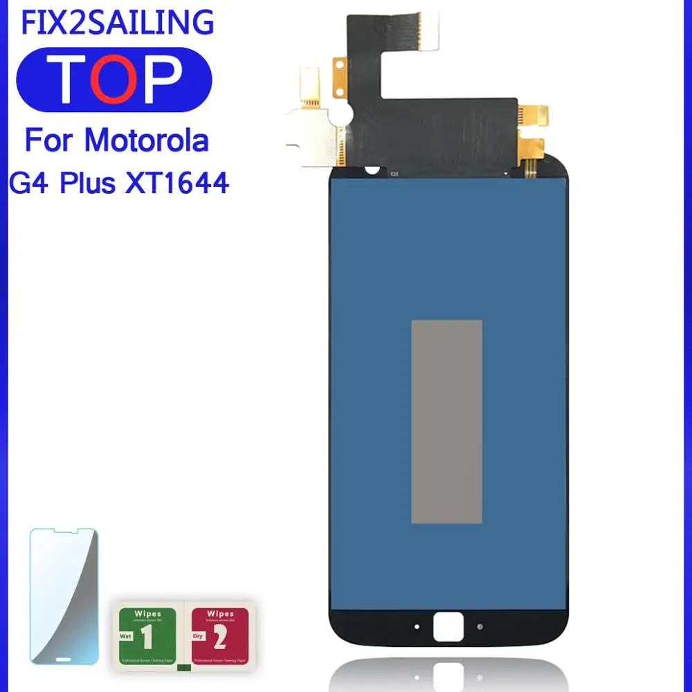 Дисплей для Motorola Moto G4 Plus XT1644 XT1642 100% рабочий ЖК дисплей сенсорный экран дигитайзер