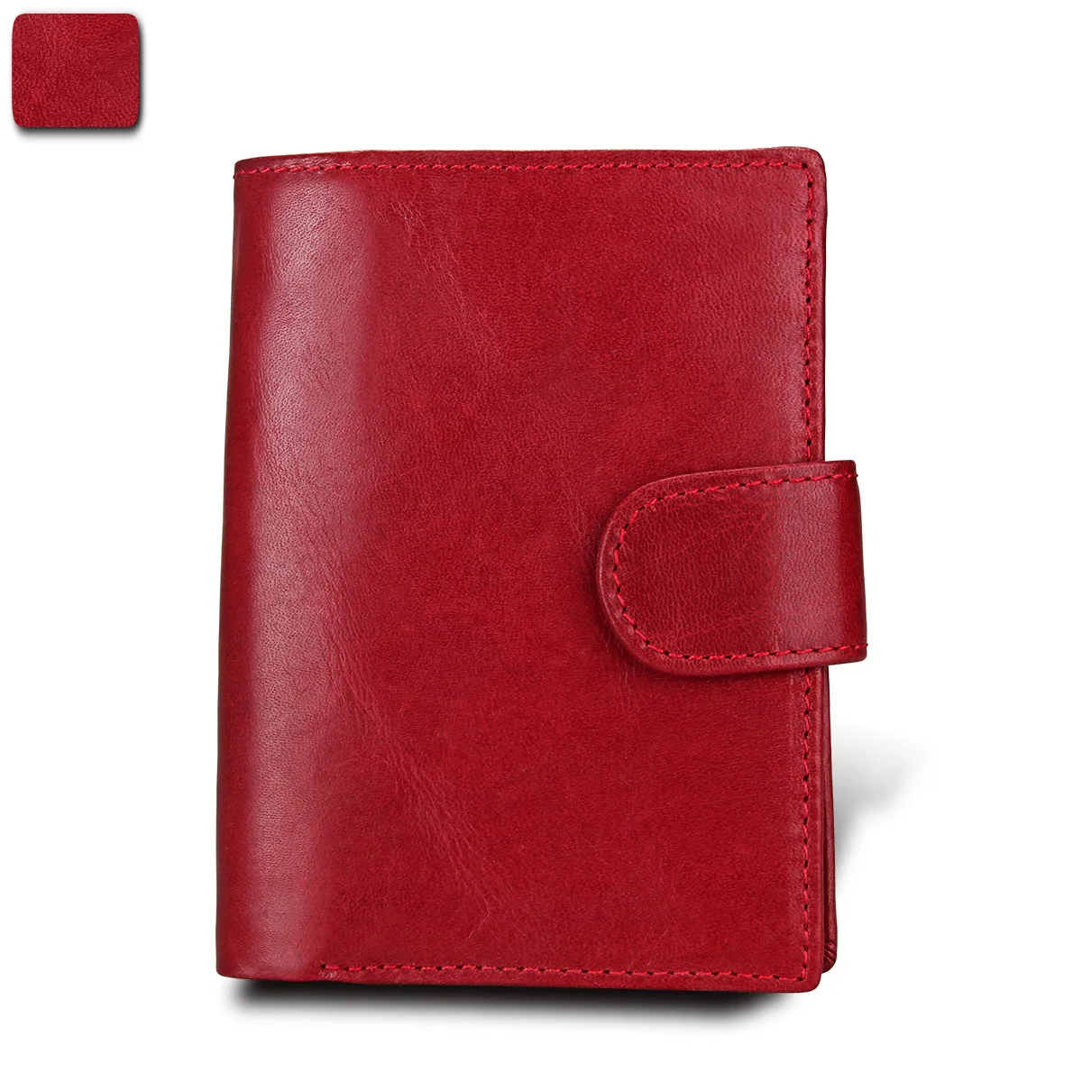 

Anti-Theft Brush RFID Leather Passport Wrapper MEN'S Wallet Cowhide Document Bag Couples Passport Holder