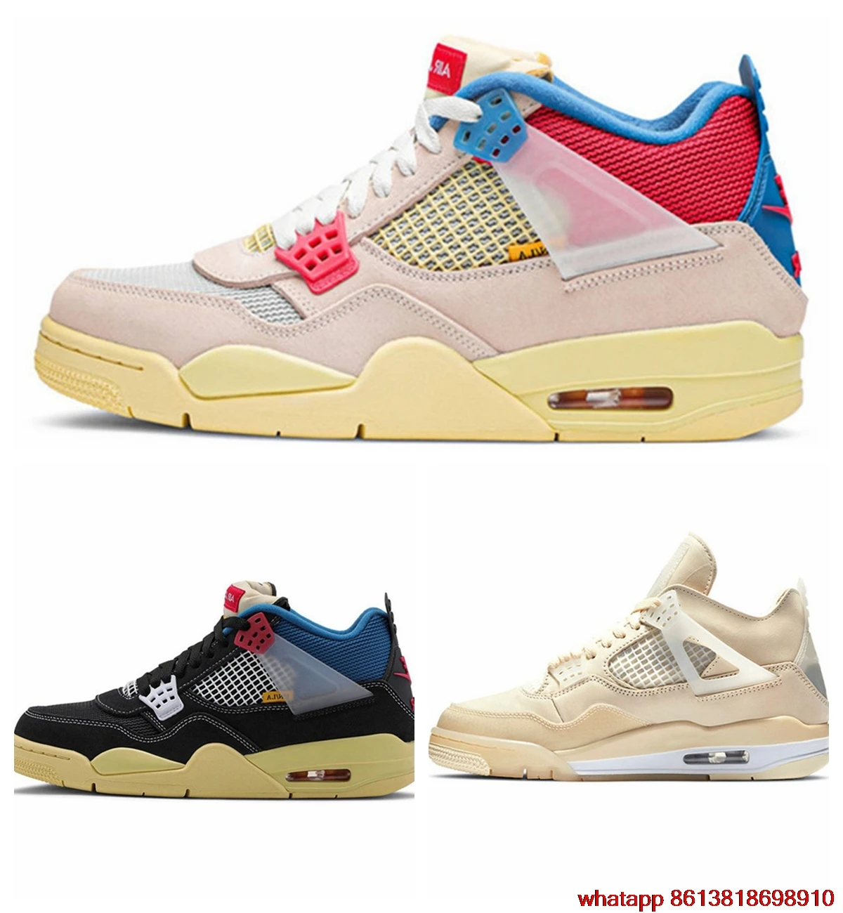 

New Black Cat Basketball Shoes 4 Union What The Withe Cement Men Women Sneakers Bred Sports Trainer