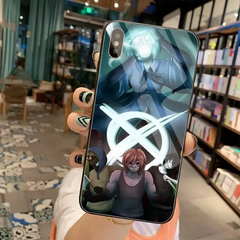Creepypasta Ticci Toby x reader Luxury Unique Phone Cover Tempered Glass For iPhone 11 Pro XR XS MAX 8 X 7 6S 6 Plus SE 2020case | Мобильные