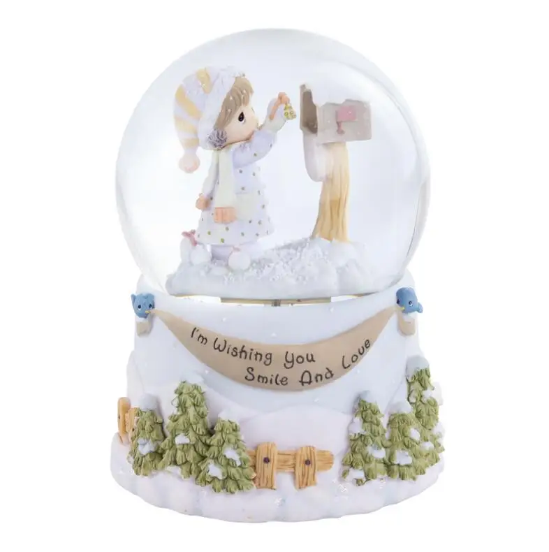 YM Creative crystal ball music box snowflake lamp | Дом и сад