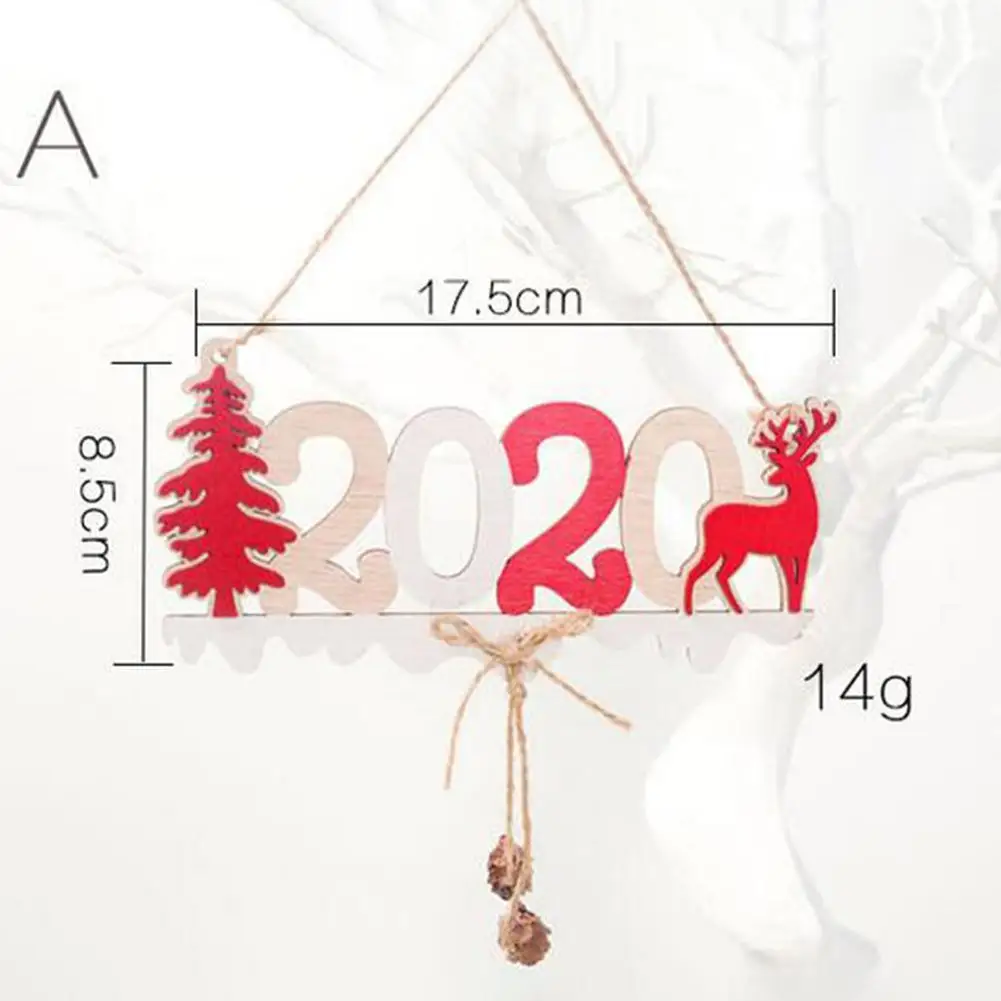 MeterMall рождественские деревянные подвески со знаком двери окна Рождественская