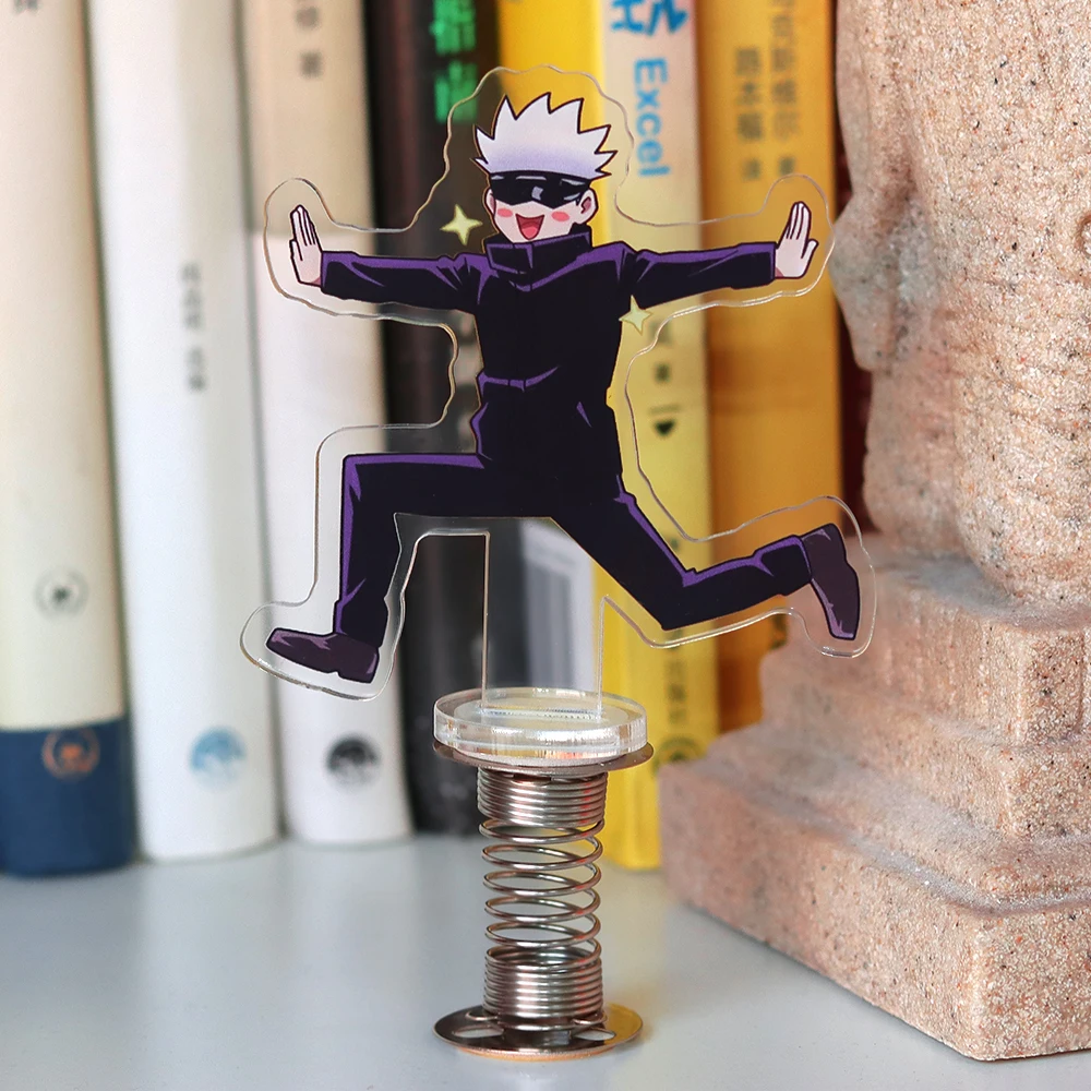 Аниме Jujutsu Kaisen Gojou встряхивание фигурка Стойка Модель тарелка украшение стола