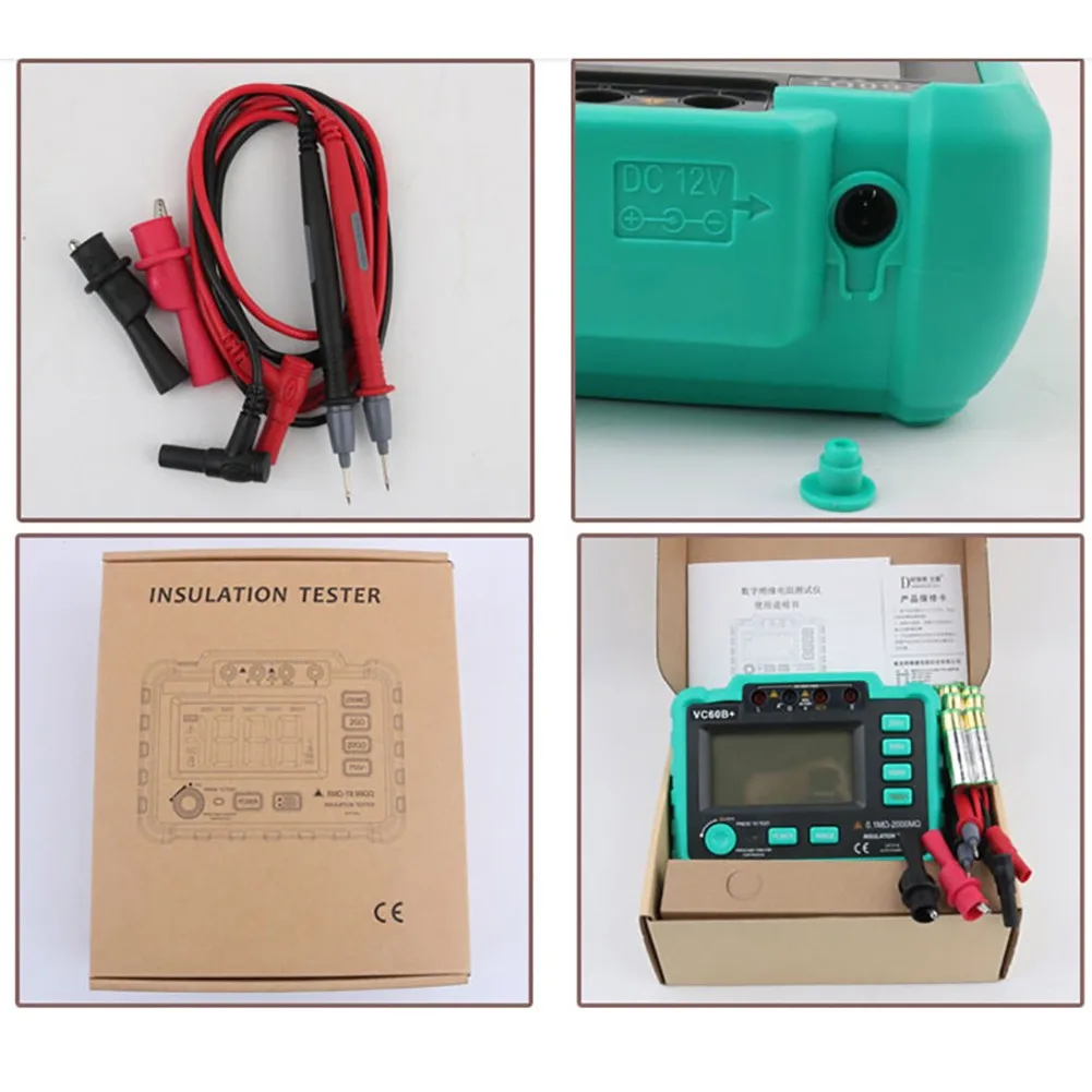 

Digital Multimeter Measuring Instrument Digital Insulation Resistance VC60B+ Voltage Current Meter Resistance Diode Capaticance