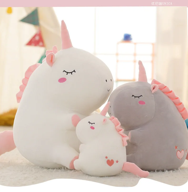 Единорог кукла девушка сердце плюшевые игрушки прокатки Спящая Подушка Детская