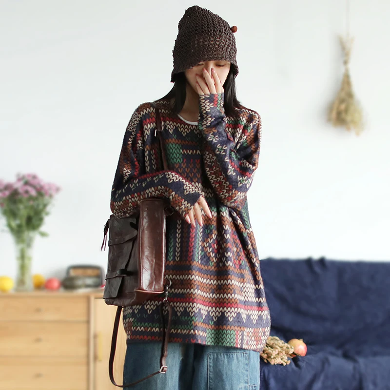 Осенний свитер большого размера женские модные свободные пуловеры 2019 Новые топы