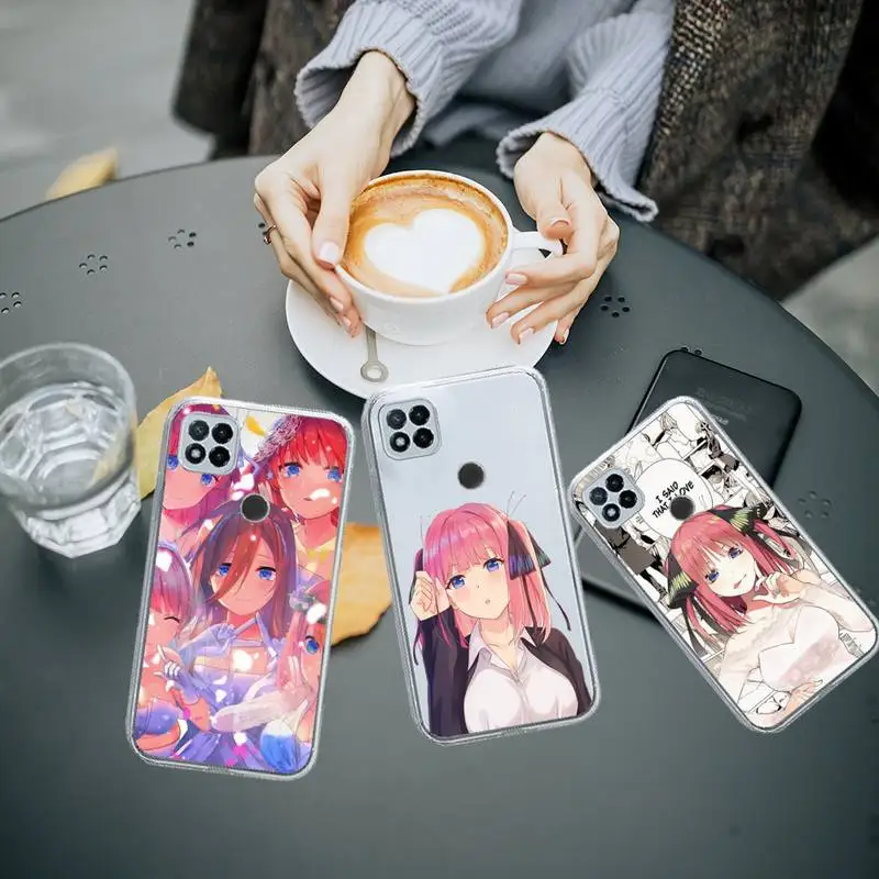 

Nino Nakano Anime Phone Case Transparent for Xiaomi redmi note 8 9 10 11 t lite pro ultra mix 4 K40