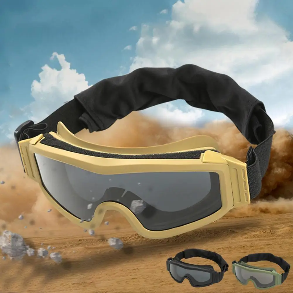 

Motorcycle Bike Riding Goggles Adjustable Windproof Protective Glasses Military Airsoft Tactical Goggles CS Game Goggles