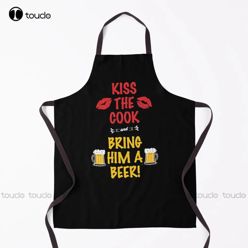 ใหม่ Kiss The Cook และนำเขาเบียร์ Cook Chef ทำอาหารครัวผ้ากันเปื้อนผู้ใหญ่ Unisex