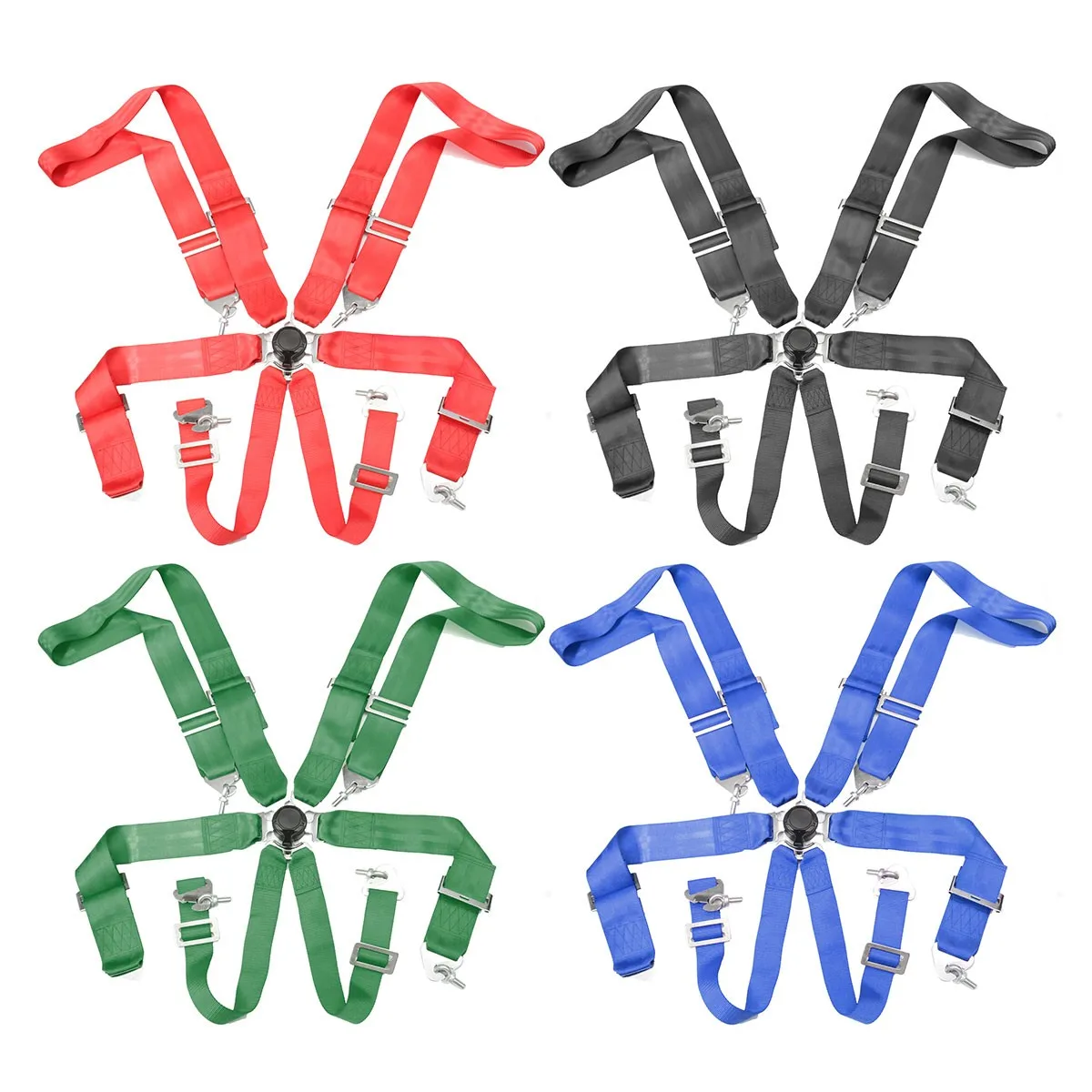 

Auto Car Sports Racing Harness Safety Seat Belt 4 5 6 Point Fixing Mounting Quick Release Adjustable Strap Nylon Harness