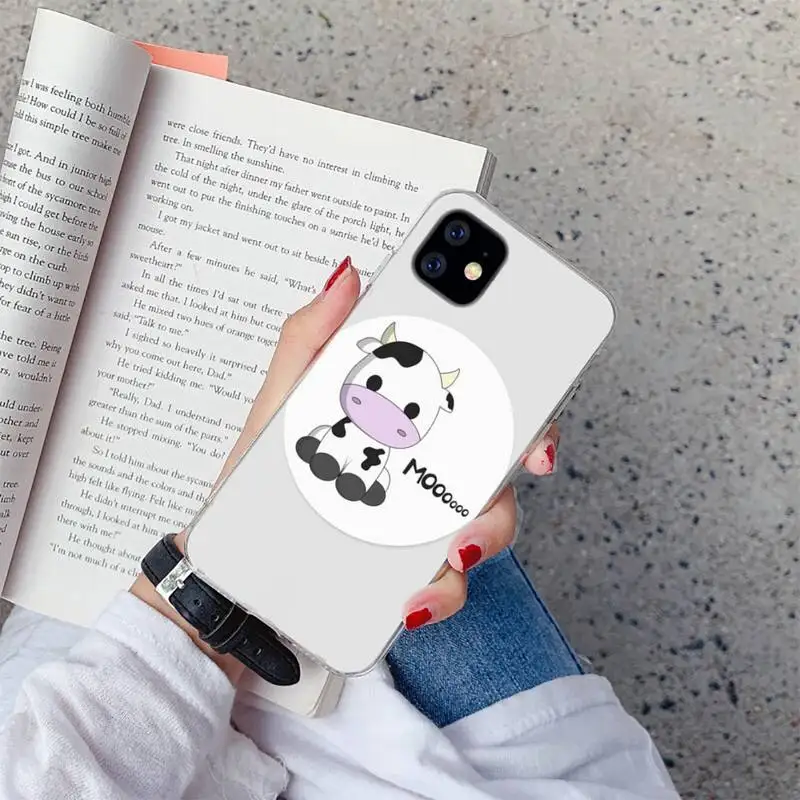 

Cute cartoon cow Phone Case For iphone 12 5 5s 5c se 6 6s 7 8 plus x xs xr 11 pro max mini
