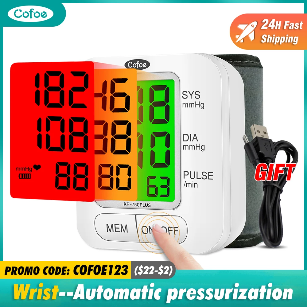 Цифровой Сфигмоманометр cofoe автоматический прибор для измерения артериального