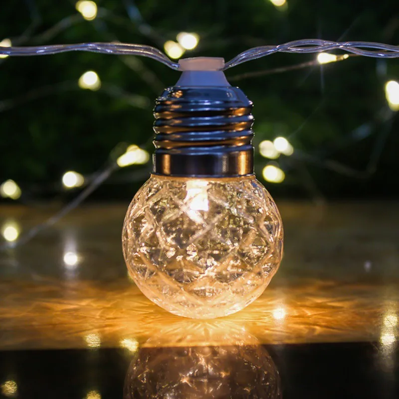 Solar Lights Balloon String Light Waterproof White Led Poirot Decorative Bulbs Backyard Outdoor Garland Landscape Lamp | Всё для