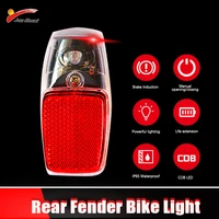 jueshuai mtb road bike mudguard with led rear light bike fender wings cycling mountain bike durable fenders cycling accessories