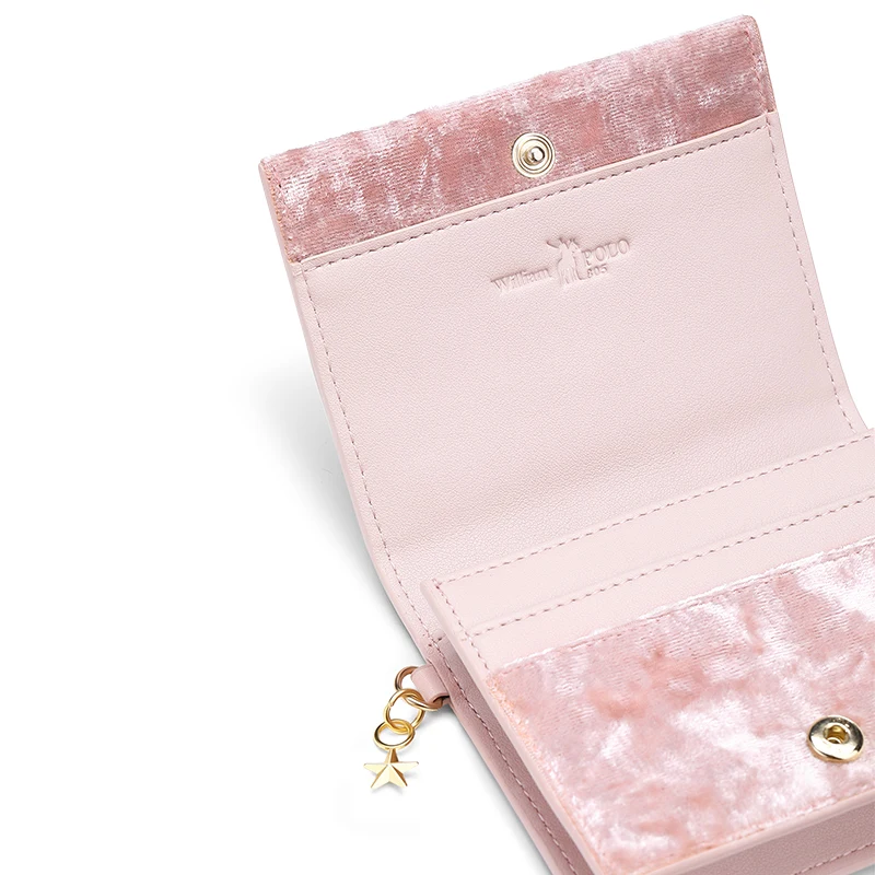 Женский кошелек милый женский для кредитных карт девичий стиль рисунок звезды