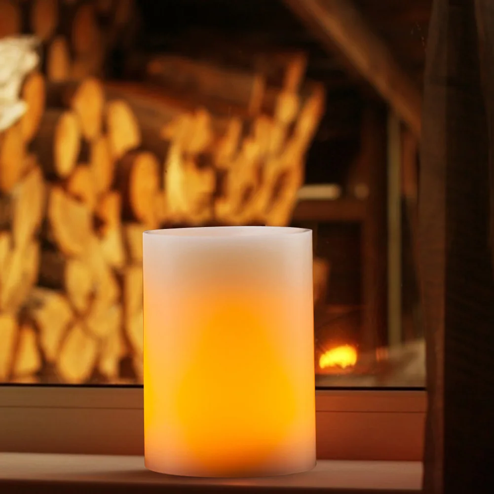 

6pcs Birthday Party Christmas Decoration Simulation Flame LED Candles Flameless Decorative Lights with Remote Control