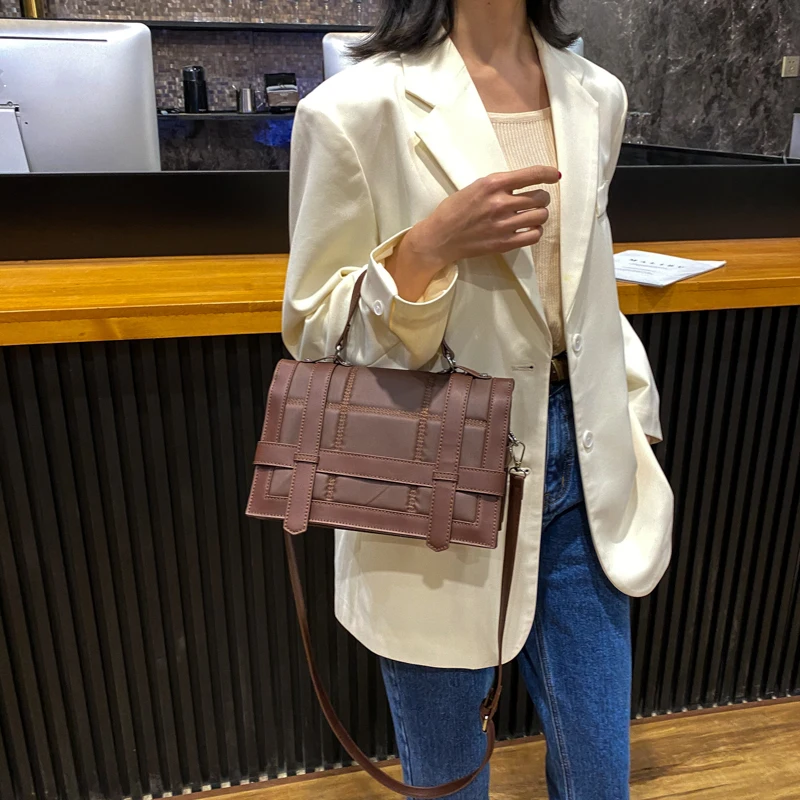 

ATLI Solid color Retro PU Leather Crossbody Bags For Women 2021 Female Shoulder Handbags Mini Purses Travel Cross Handbags