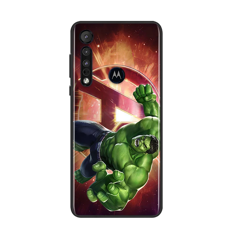 

Marvel Hulk Avengers For Motorola G9 G8 G Edge One E7 E6 Power Lite Marco Hyper Fusion Plus Play Black Phone Case