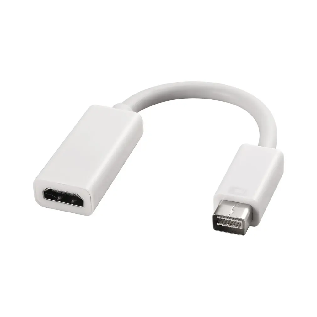 Mini DVI Мужской к HDMI Женский Кабель для монитора конвертер видеоадаптера Kable Кабо шнур 1080P для Apple Mac Macbook Прямая