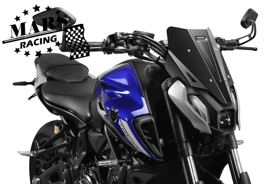 Подходит для YAMAHA FZ07 MT07 MT-07 mt07 2021 2022 мотоциклетный черный ветровой экран лобового