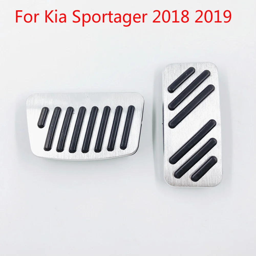 

For Kia Sportager 2018 2019 Car Fuel Brake Foot Rest Pedals Plate Non slip Accelerator Brake Pedal Pads Cover