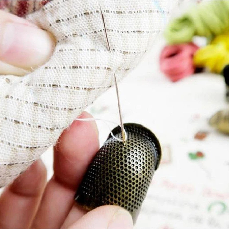 

2 Sizes Finger Protector Thimble Sewing Special Retro Thimble Home Craft DIY Thimble Sewing Tool Accessories
