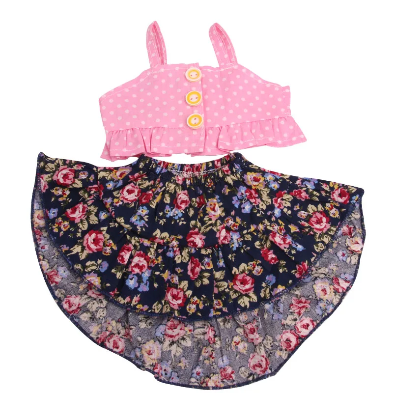 Платье для куклы 18 дюймов с американским принтом юбкой 43 см c785 | Игрушки и хобби