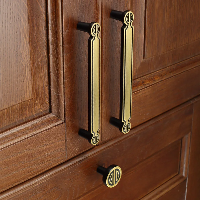 

New Antique Style Cabinet Dresser Handles Pull Zinc Alloy Drawer Cupboard Handles Door Knobs and Pulls Furniture Decor Hardware