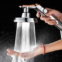 bathroom top spray shower head adjustable handhold high pressure water saving one button to stop water single handle switch