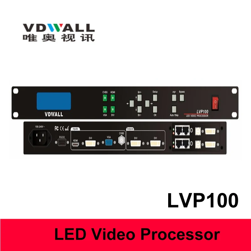 Видеопроцессор VDWALL LVP100 со светодиодсветодиодный подсветкой без отправки карты -