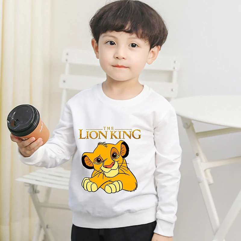 Детская одежда Disney свитер для мальчиков и девочек худи с мультяшным принтом