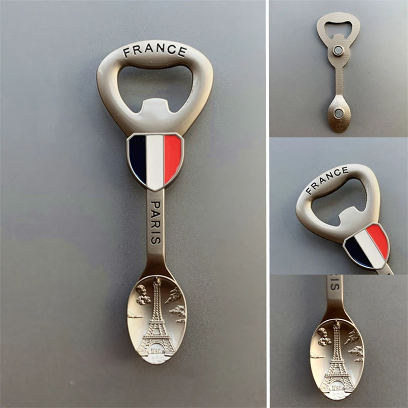 

Creative Bottle Opener Travel Country Refrigerator Decoration Practical Home Decoration Refrigerator Magnet Souvenir Photo Wall